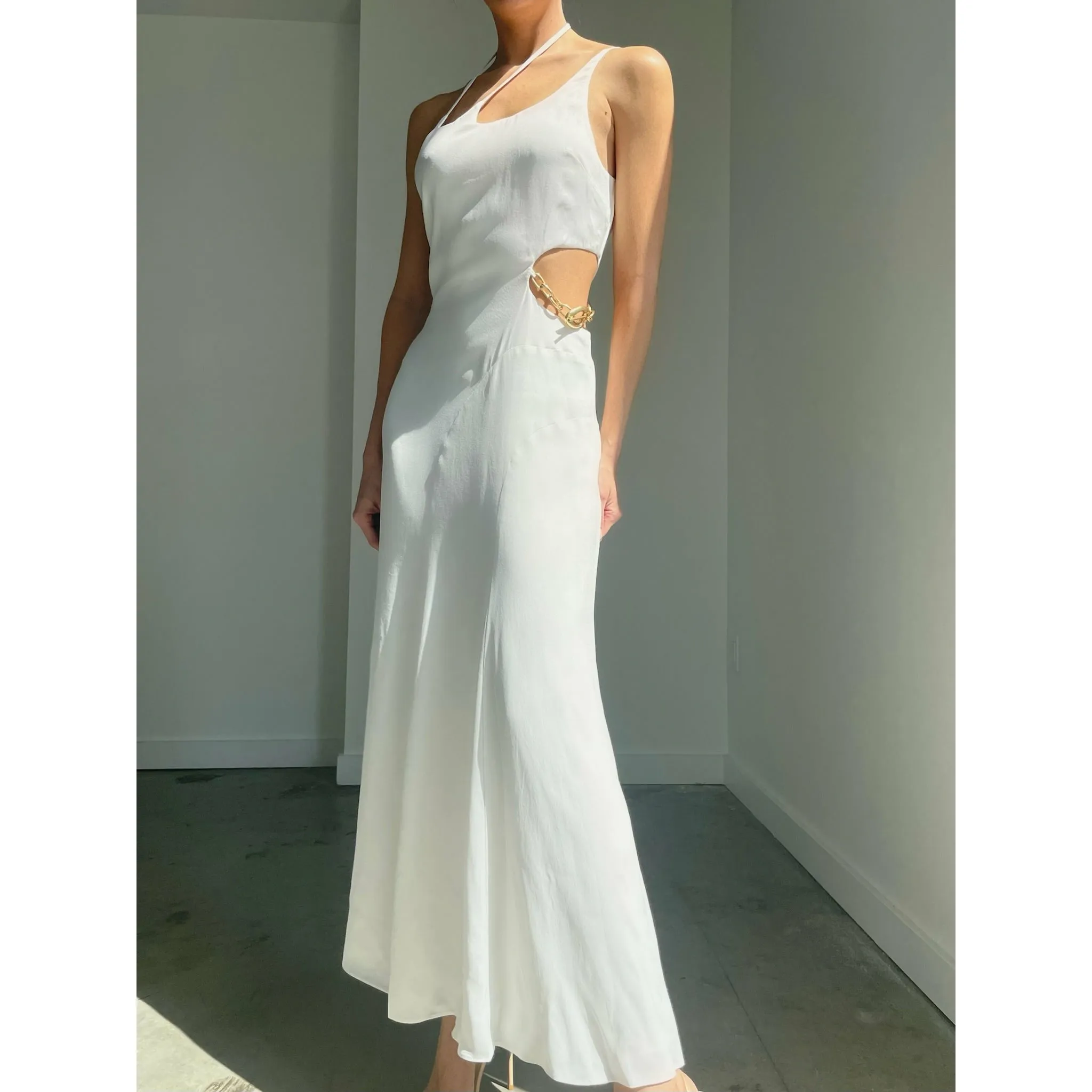 MORENA CUTOUT MIDI DRESS