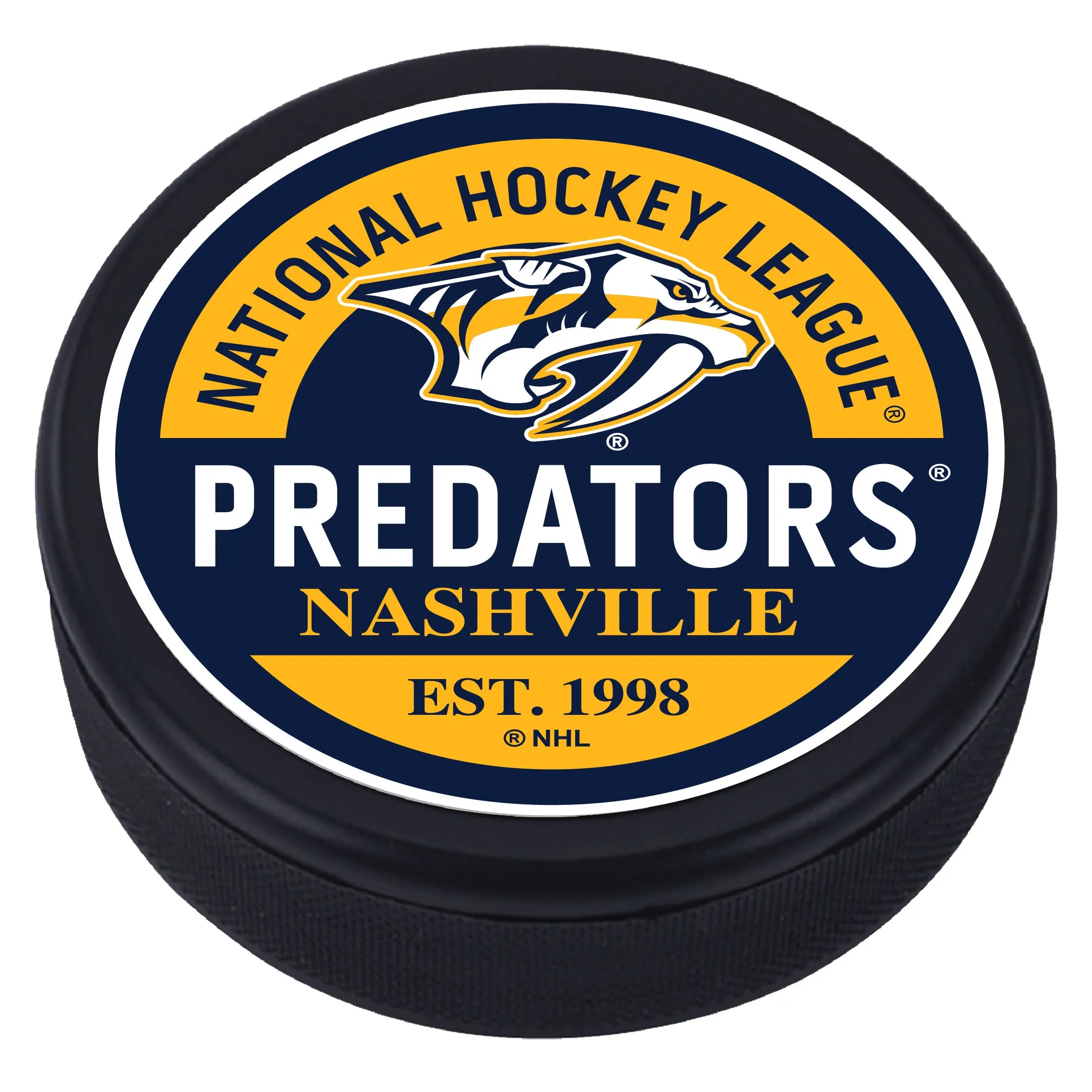Nashville Predators Puck - Textured Block