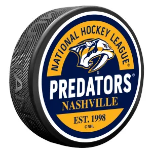 Nashville Predators Puck - Textured Block