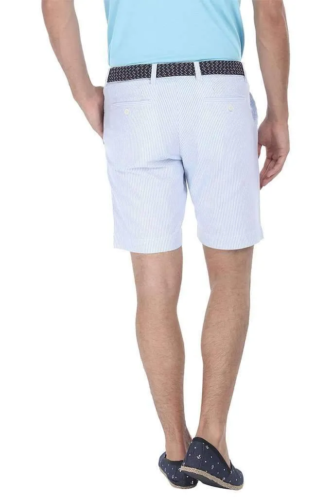Natural Stripe Fitted Cotton Shorts