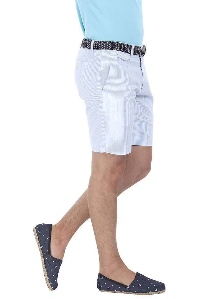 Natural Stripe Fitted Cotton Shorts