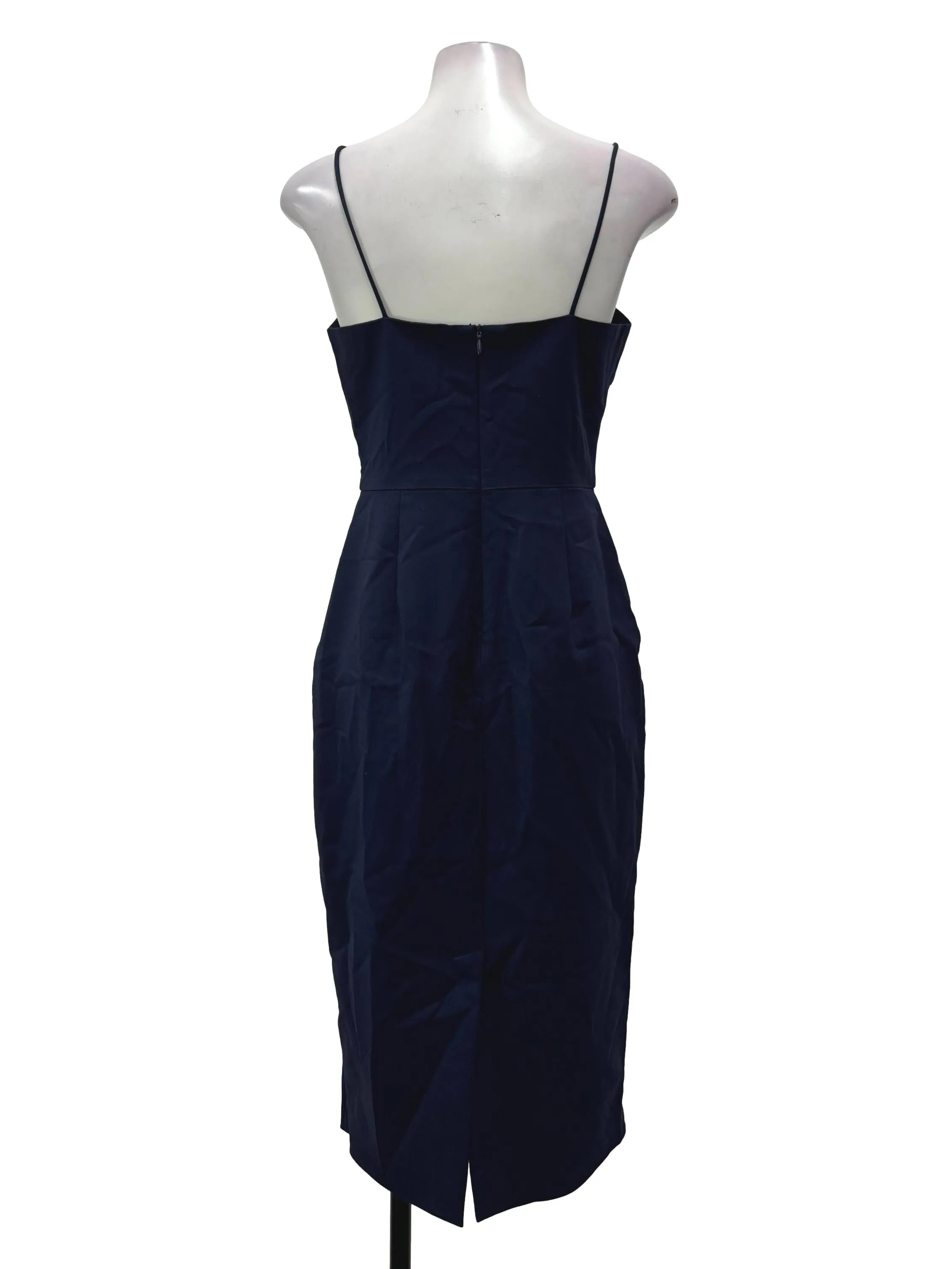 Navy Sweetheart Fitted Dress