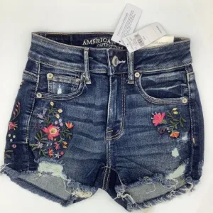 New American Eagle AE Ne(X)t Level High Waisted Floral Short Shorts - 0