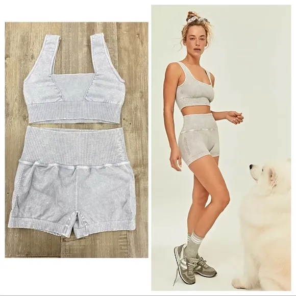 NEW Free People Good Karma Bra &amp; Shorts Set