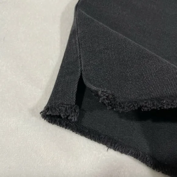 NEW Madewell High-Rise‎ Denim Boyshorts Faded Black