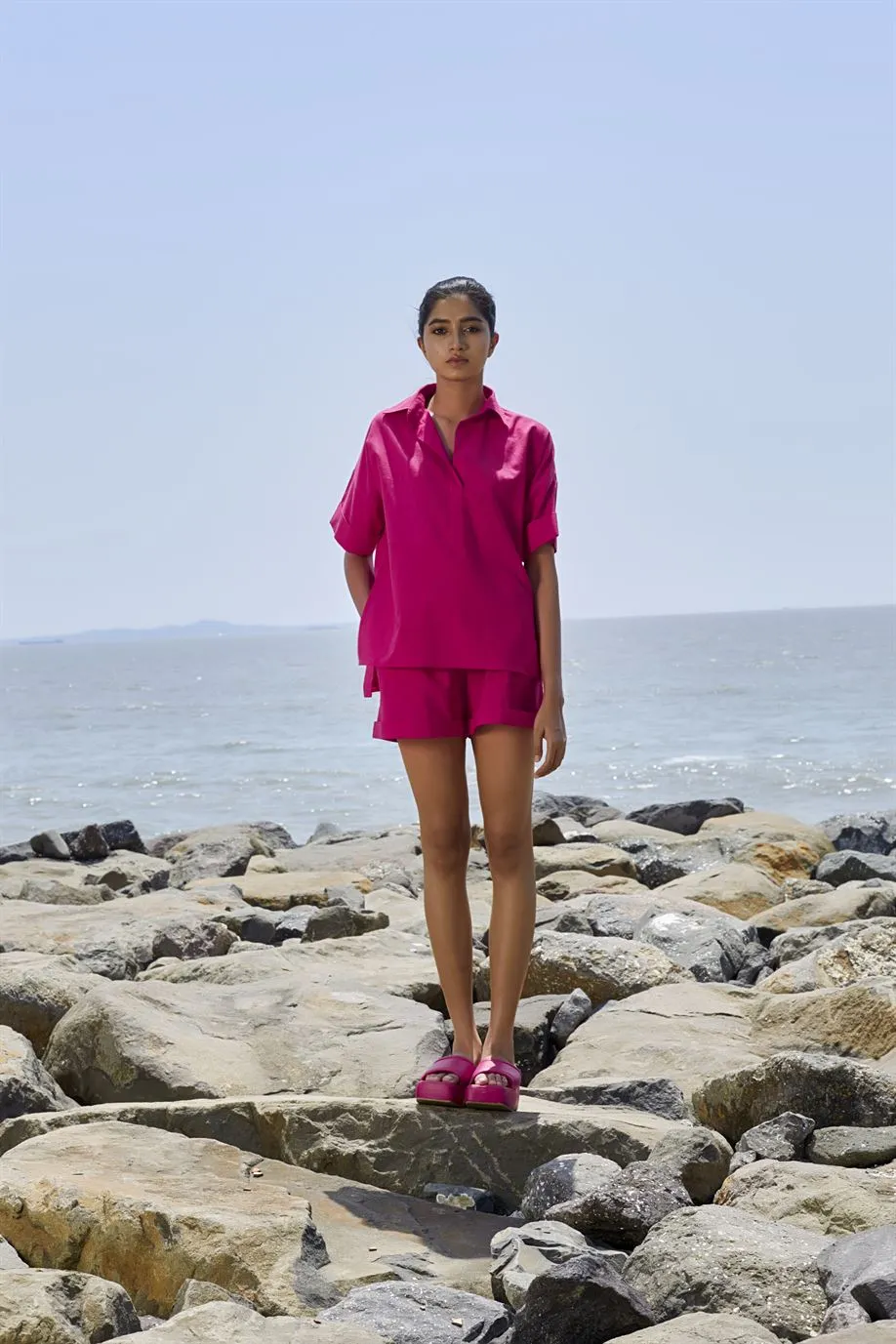 New Season Summer/Fall 24-Shorts PL Cotton Pink-MT PL Shorts-KA Pink-Fashion Edit Mati