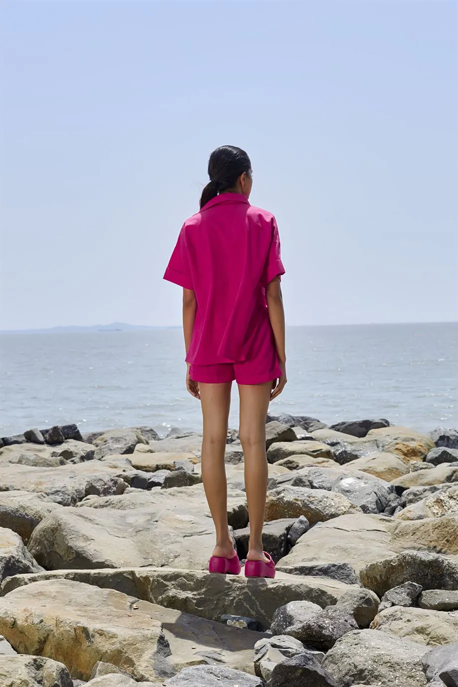 New Season Summer/Fall 24-Shorts PL Cotton Pink-MT PL Shorts-KA Pink-Fashion Edit Mati