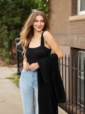 NIKIBIKI Shirred Square Neck Crop Top