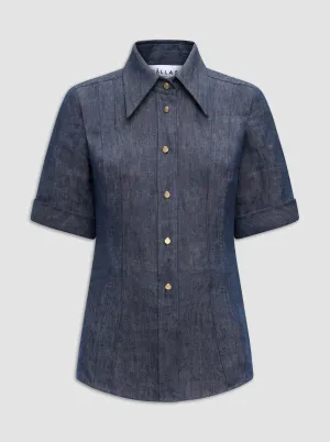 NINA Fitted shirt Indigo