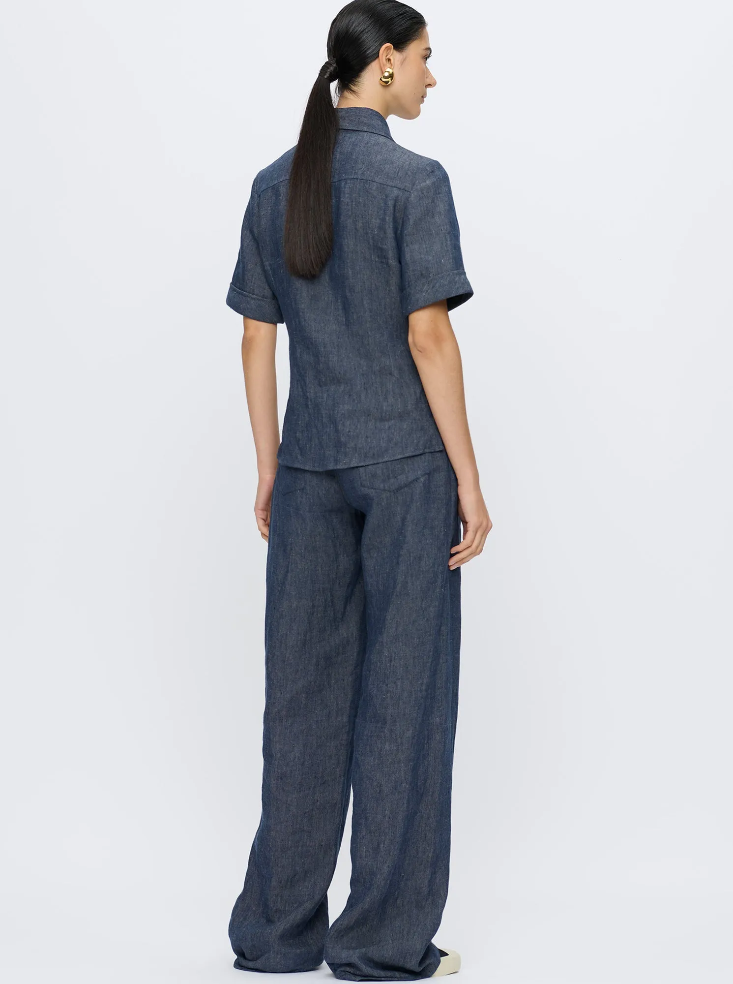 NINA Fitted shirt Indigo