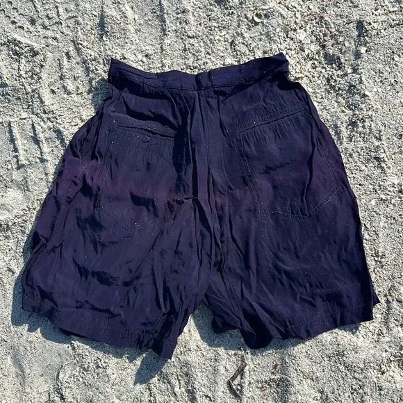 Norma Kamali vintage 1980s Purple shorts.  Very small