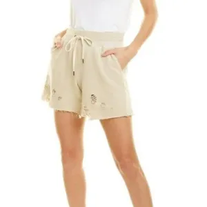 n:PHILANTHROPY distressed sweat shorts with raw hem and back pocket NWT size S