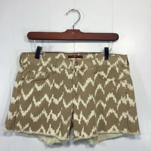 NWT 7 For All Mankind mid-rise raw hem shorts size 28