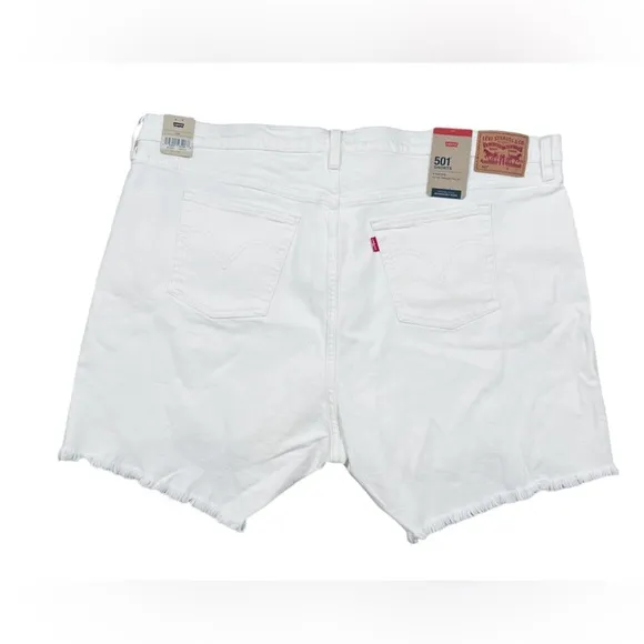 NWT Levi’s Women’s Plus Size 501 Original High Rise Distressed Jean Shorts