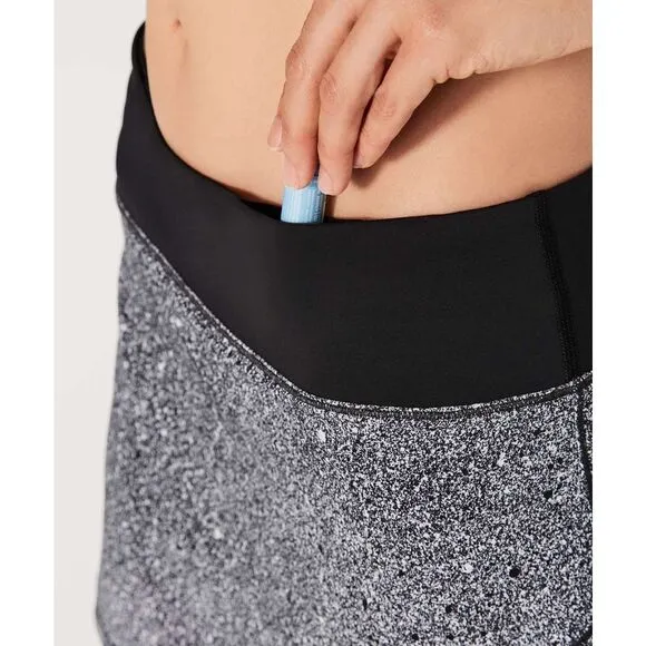 NWT Lululemon Size 2 Tall Circuit Breaker Skirt II Luminesce Black Skort Tennis