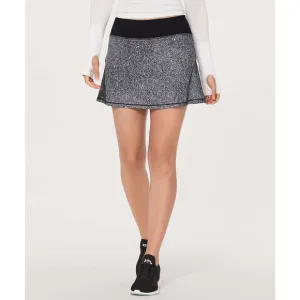 NWT Lululemon Size 2 Tall Circuit Breaker Skirt II Luminesce Black Skort Tennis