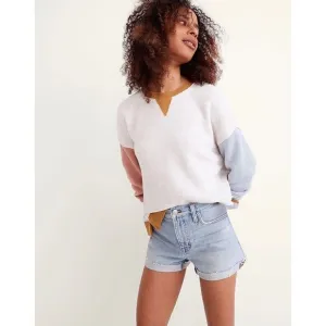 NWT Madewell High-Rise Denim Shorts in Astell Wash: Ripped Edition, Size 32