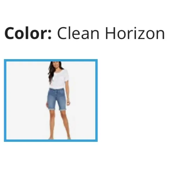 NYDJ High-Rise Ella Shorts w/ Binding Detail