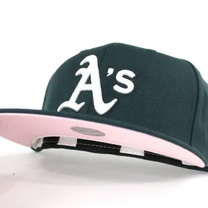 Oakland Athletics New Era 59Fifty Fitted Hat (Team Color Pink Under Brim)