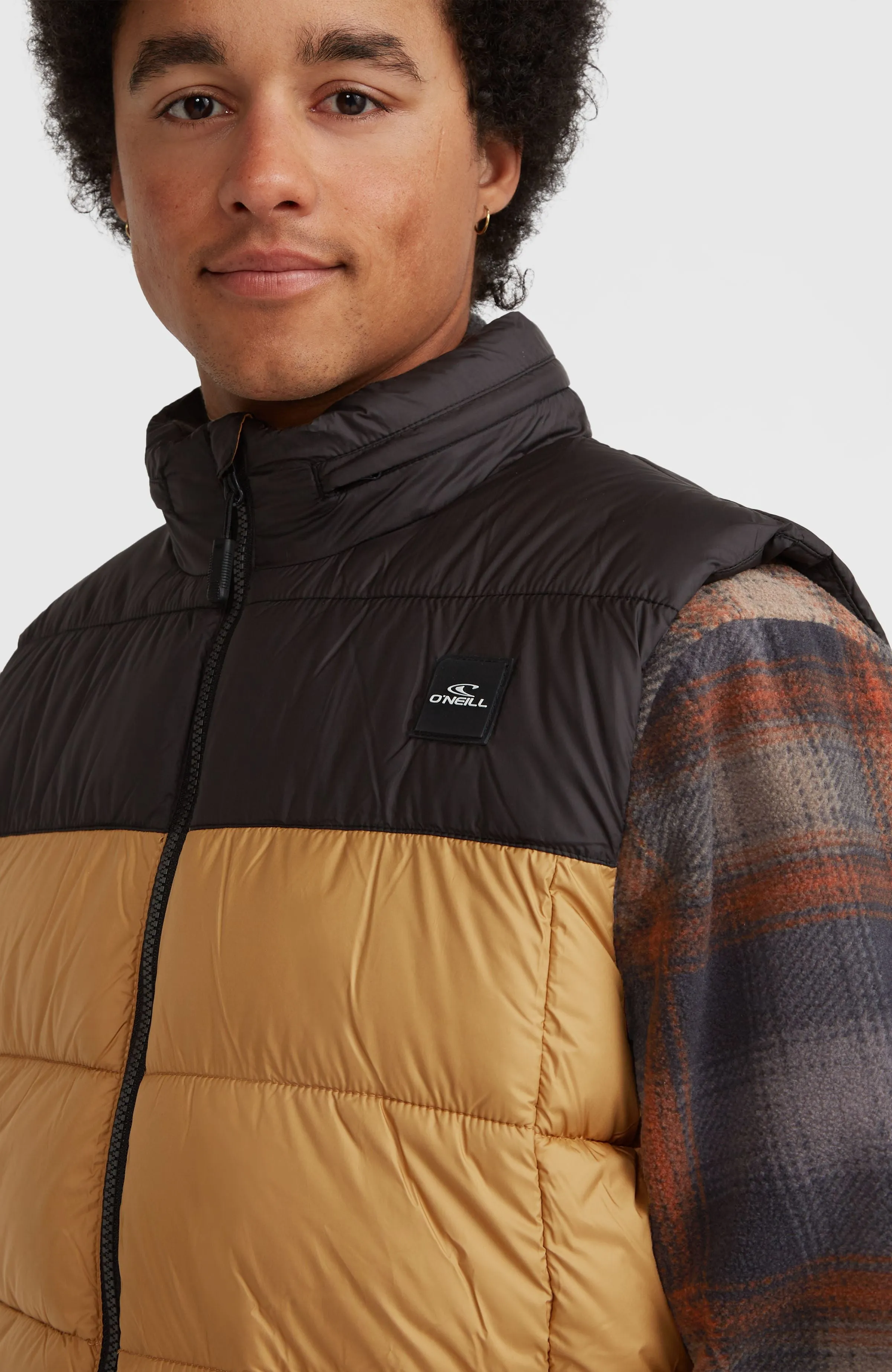 O'Riginals Steppweste | Rich Caramel Colour block