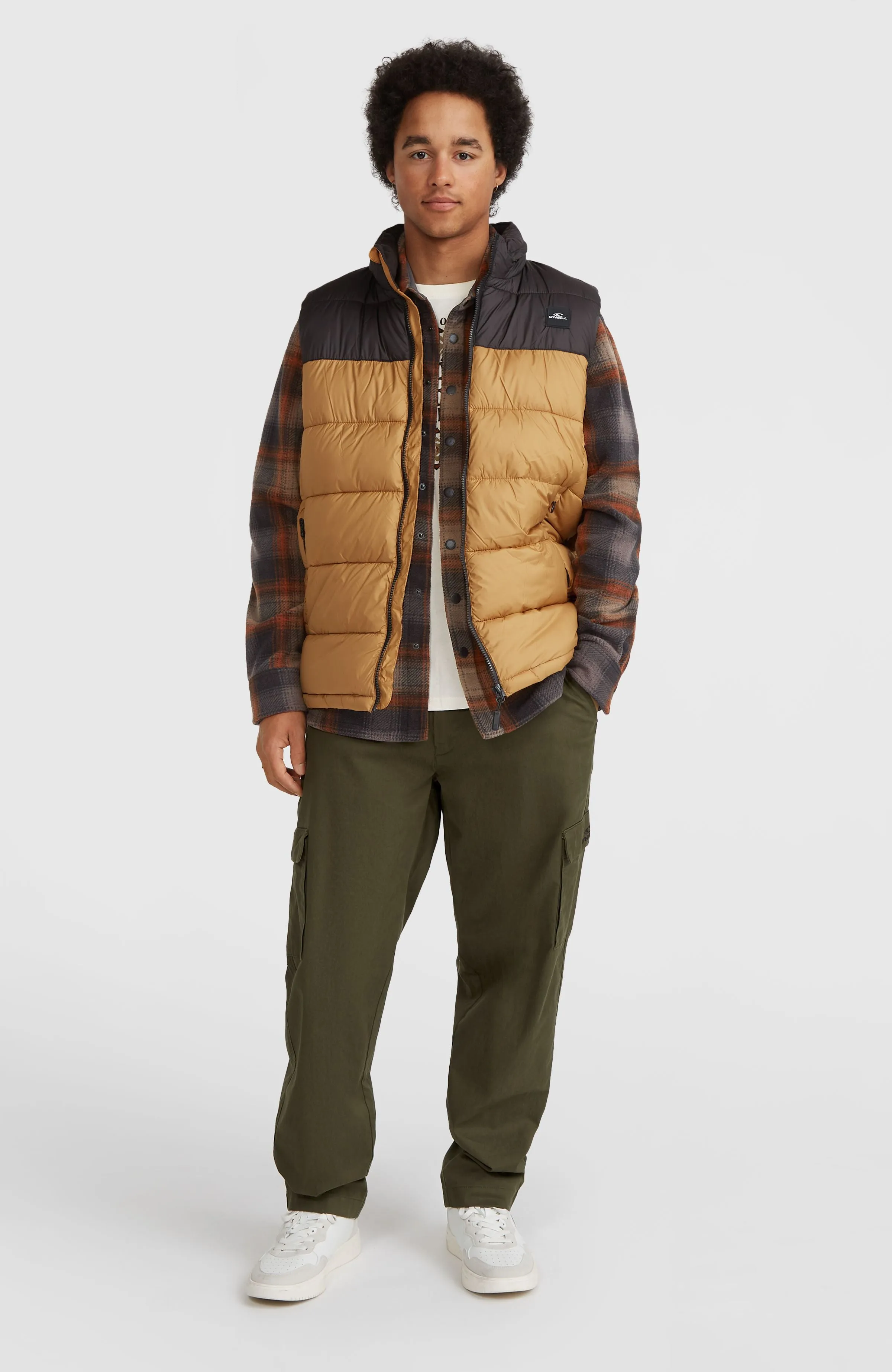 O'Riginals Steppweste | Rich Caramel Colour block