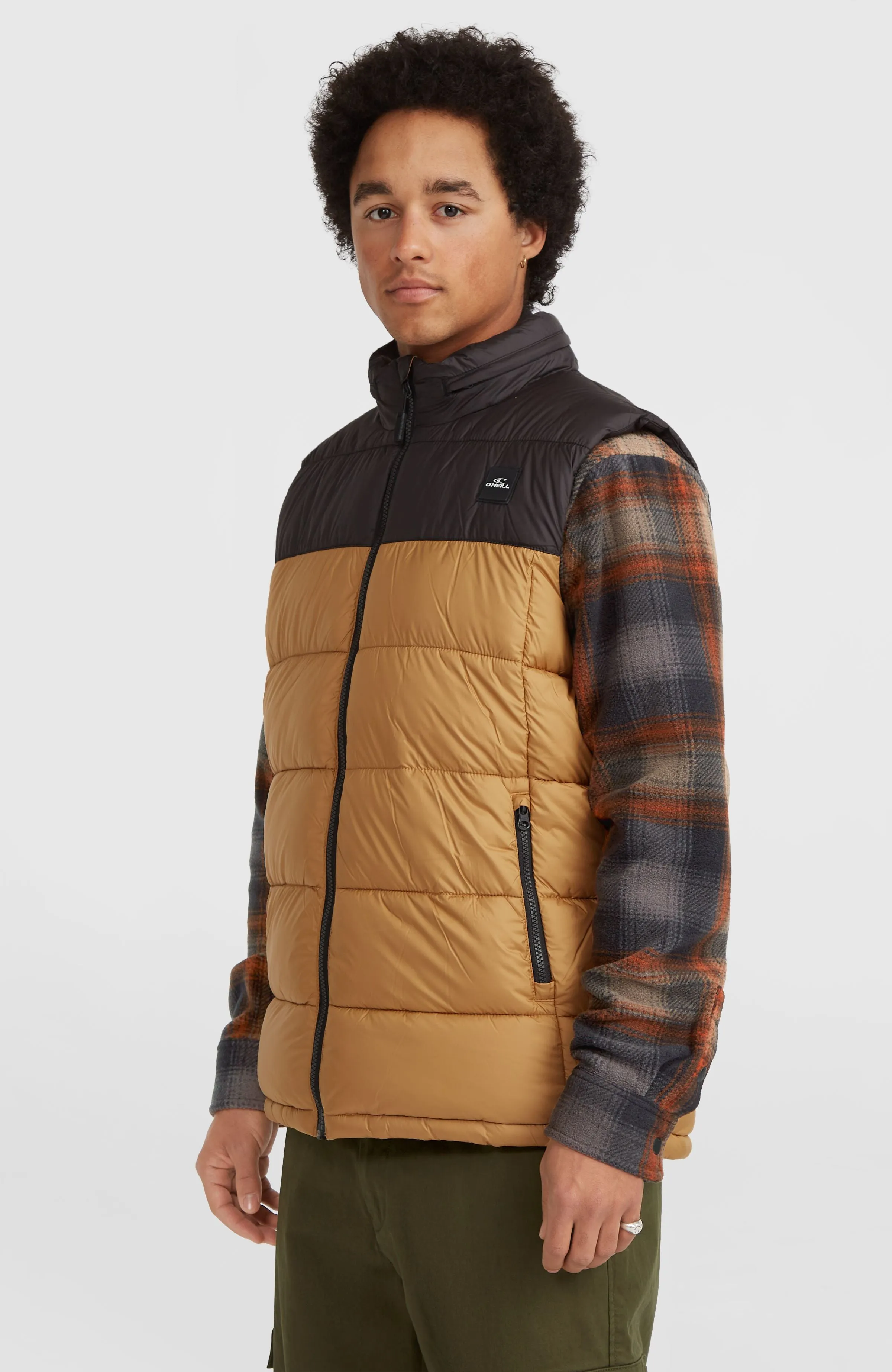 O'Riginals Steppweste | Rich Caramel Colour block