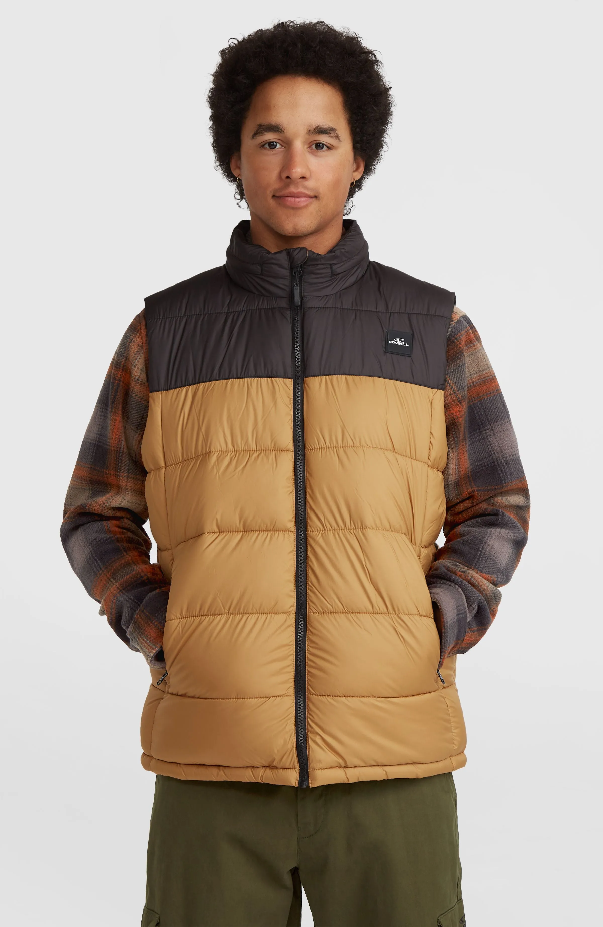 O'Riginals Steppweste | Rich Caramel Colour block