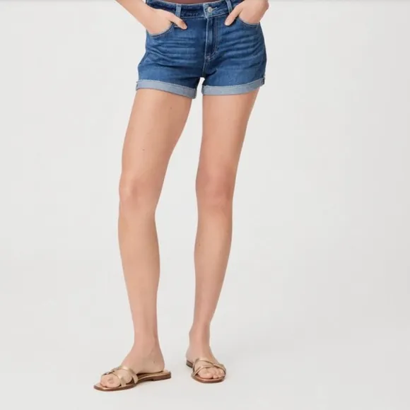 Paige Jimmy jimmy denim shorts in Begonia color. Size 30 in EUC.