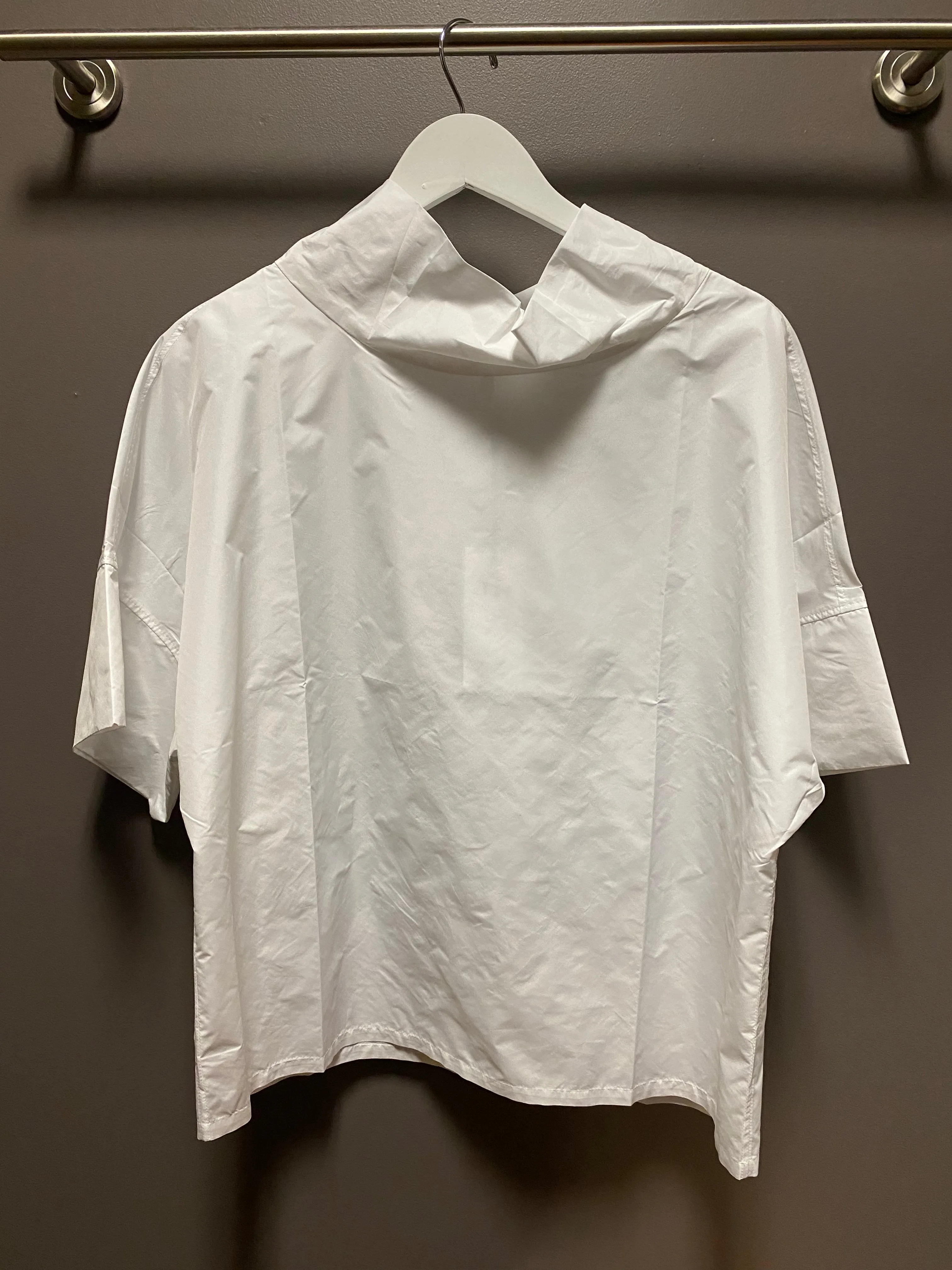 Peter O. Mahler Papertouch Crash Pullover Blouse White