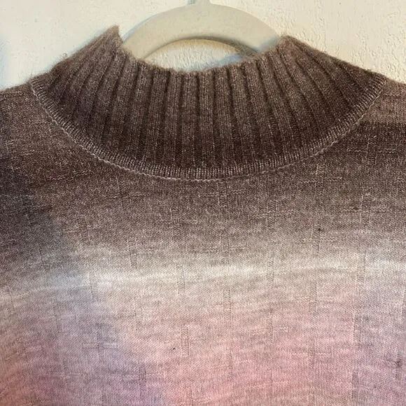 Pilcro Anthropologie Cropped Mock Neck Sweater Size Medium