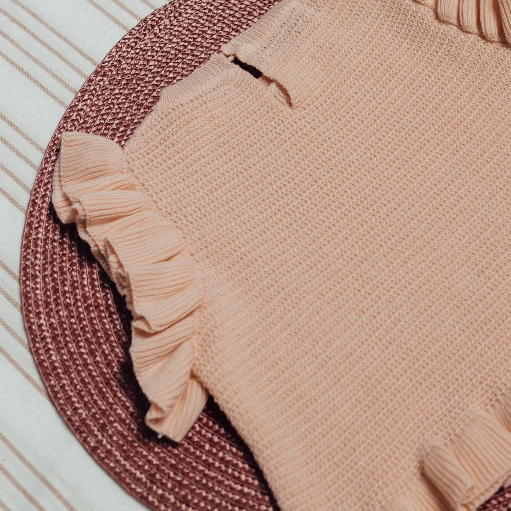 Pink Ruffle Top by Birinit Petit