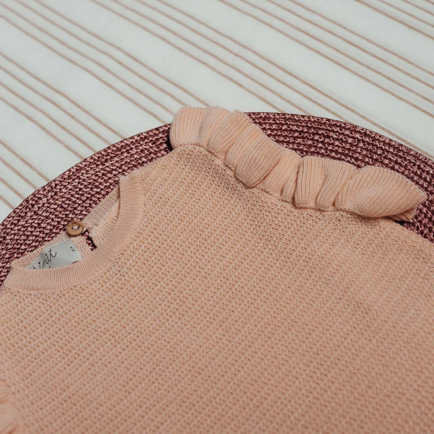 Pink Ruffle Top by Birinit Petit