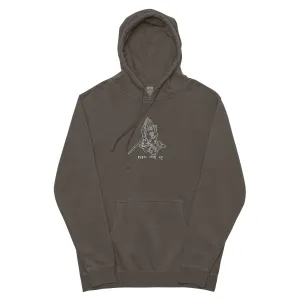 Prayer hands Unisex pigment-dyed hoodie