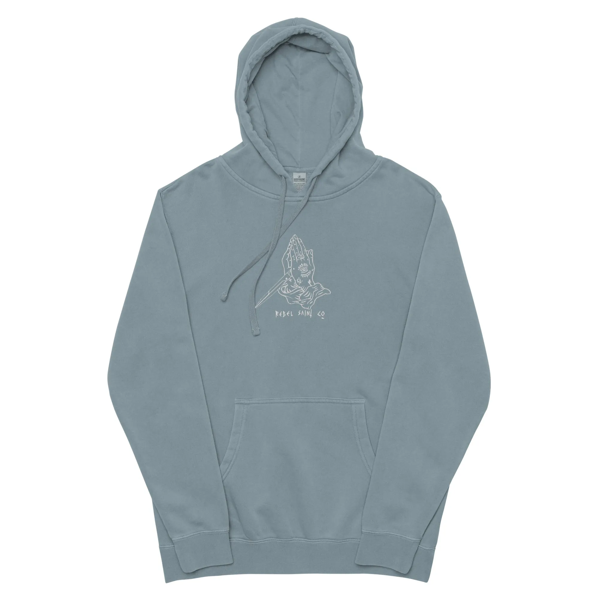 Prayer hands Unisex pigment-dyed hoodie