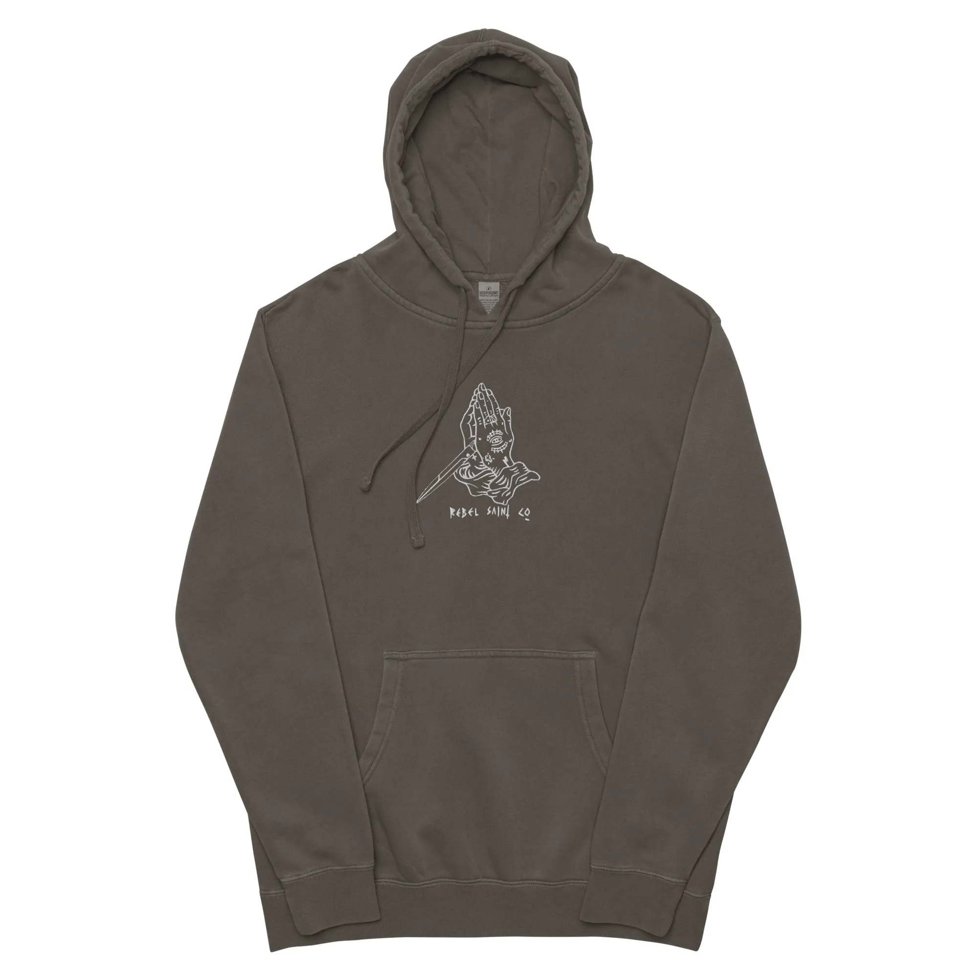 Prayer hands Unisex pigment-dyed hoodie