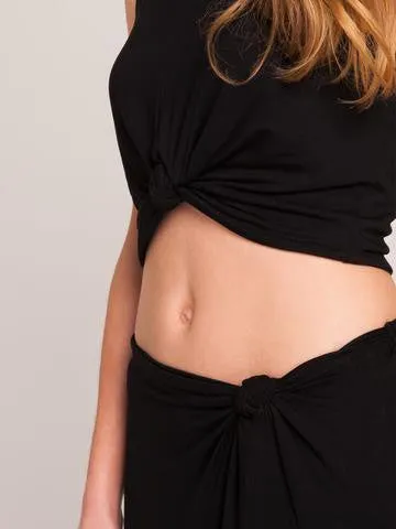 Press Knotted Top | Black