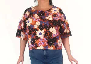 Princess Highway pink-based flower print top size 16