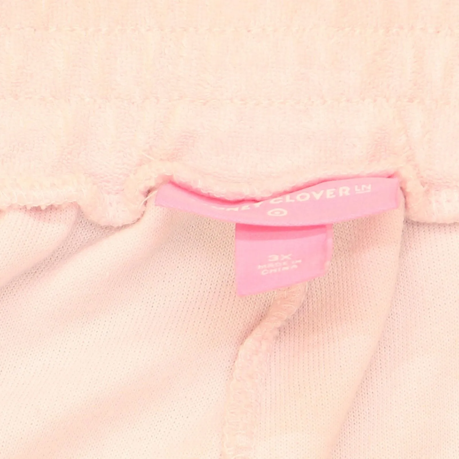 Private Label Women’s Light Pink Terry Beach Cloth Shorts Pink 3X