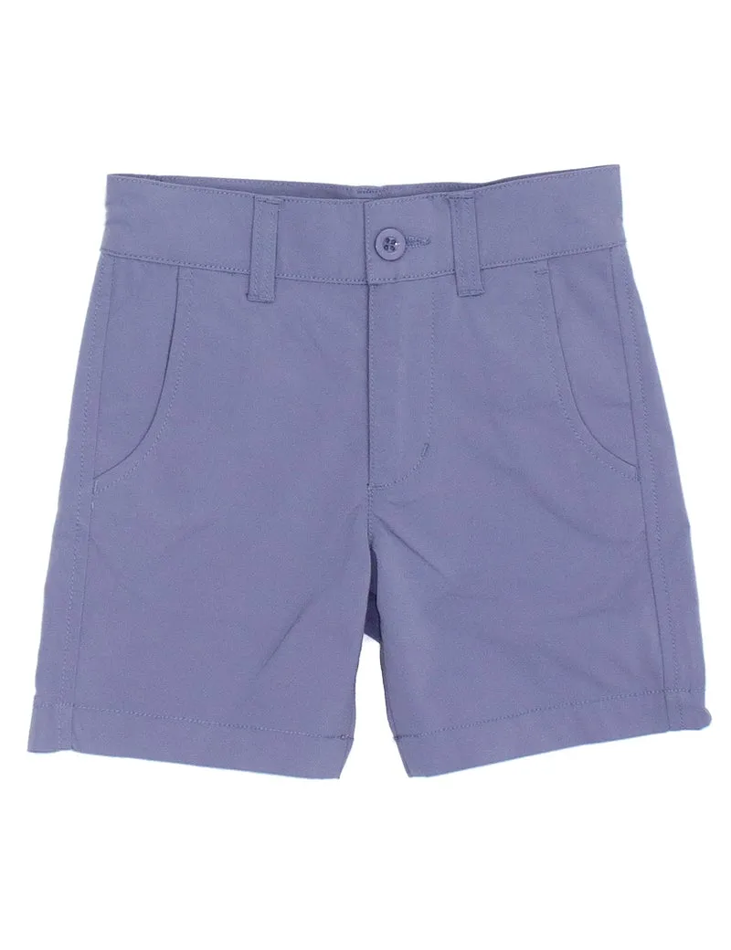 Properly Tied Boys Driver Short Stone Blue