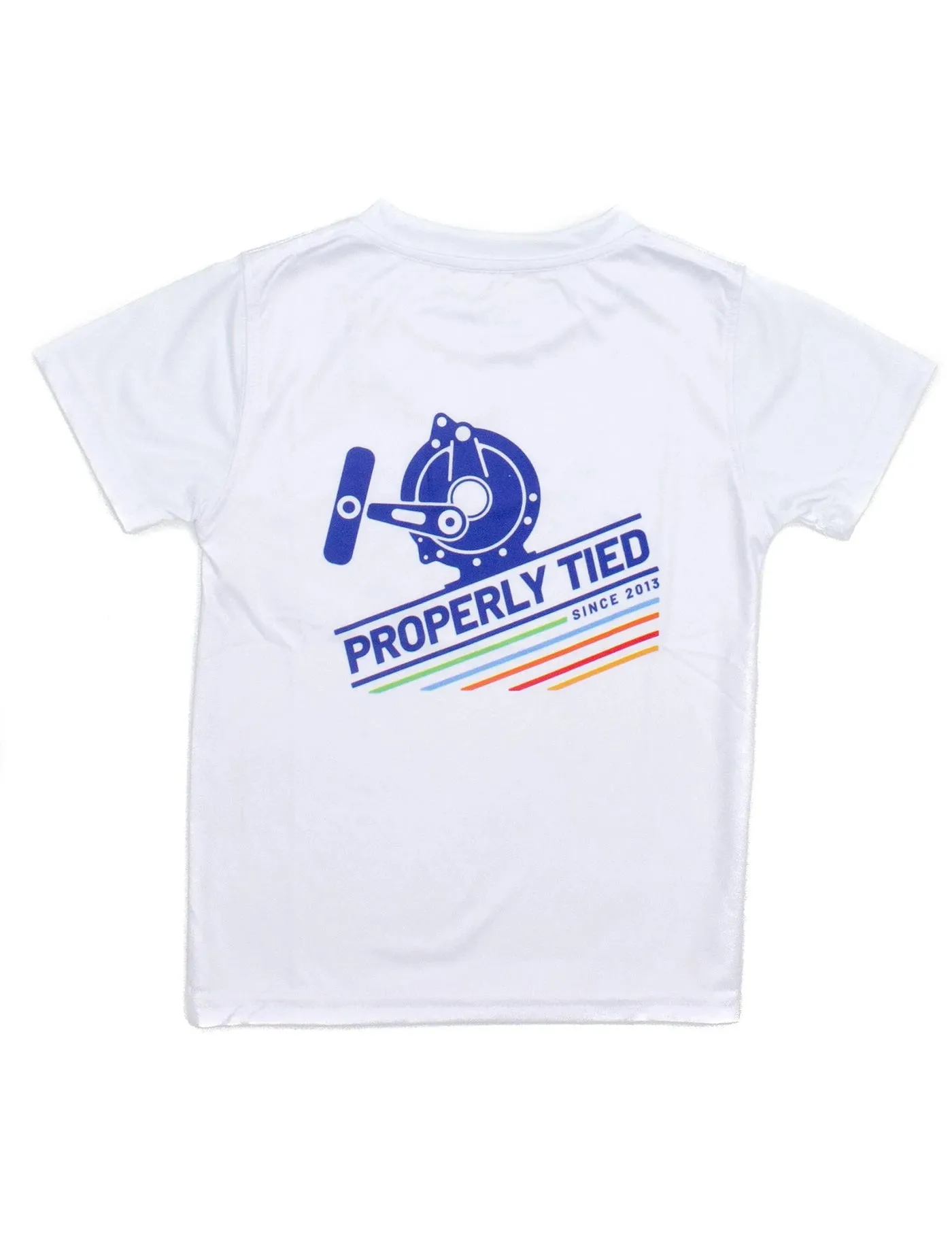Properly Tied Boys Performance Tee SS Sport Reel - White