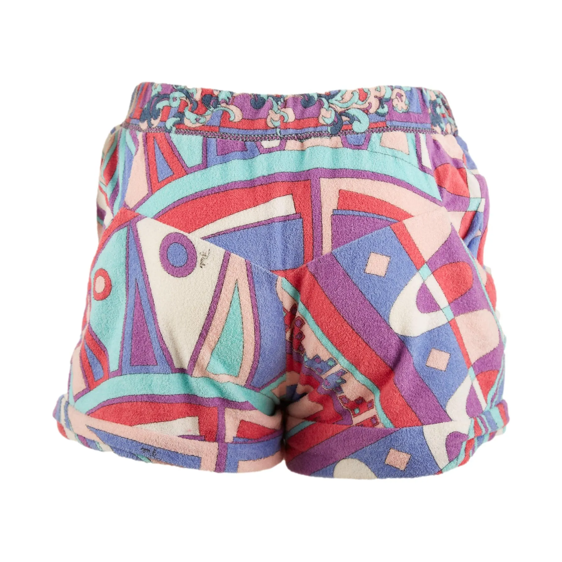 Pucci Multicolor Print Terrycloth Shorts