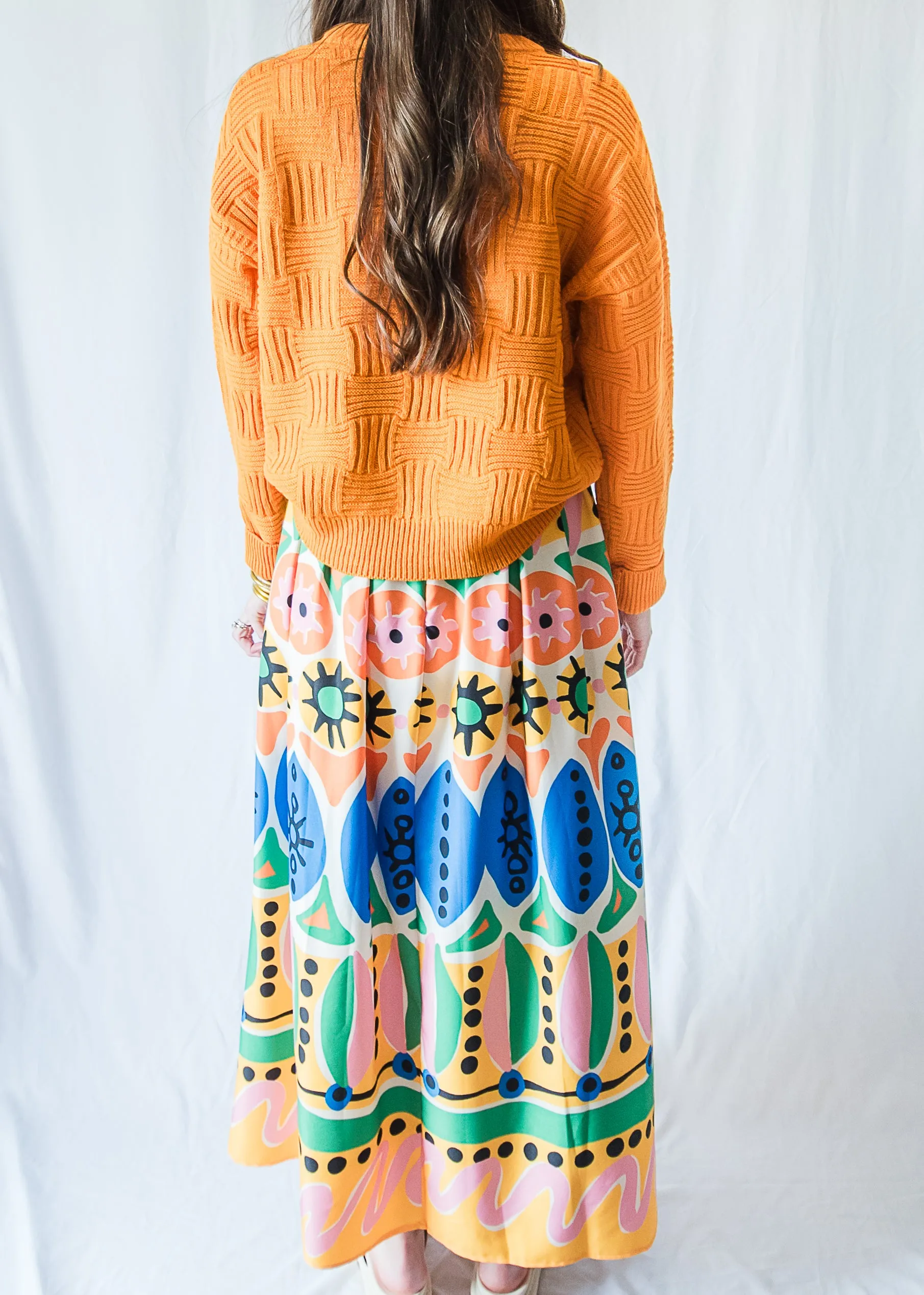 Pumpkin Spice Textured Sweater
