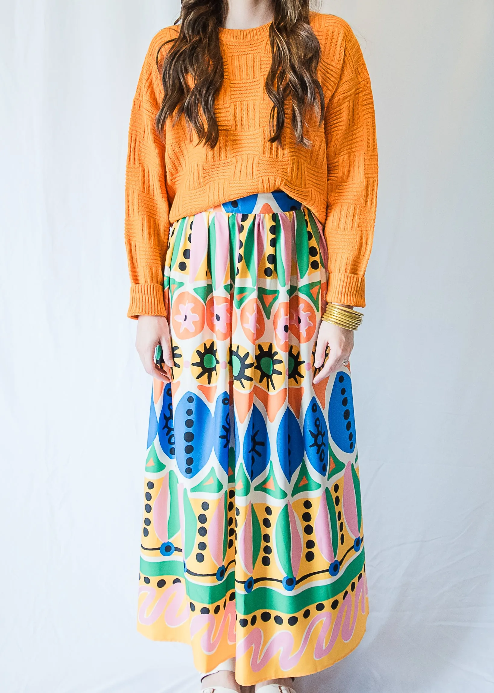 Pumpkin Spice Textured Sweater