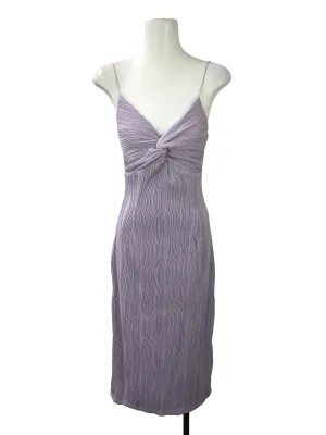 Purple Textured Bodycon Dress