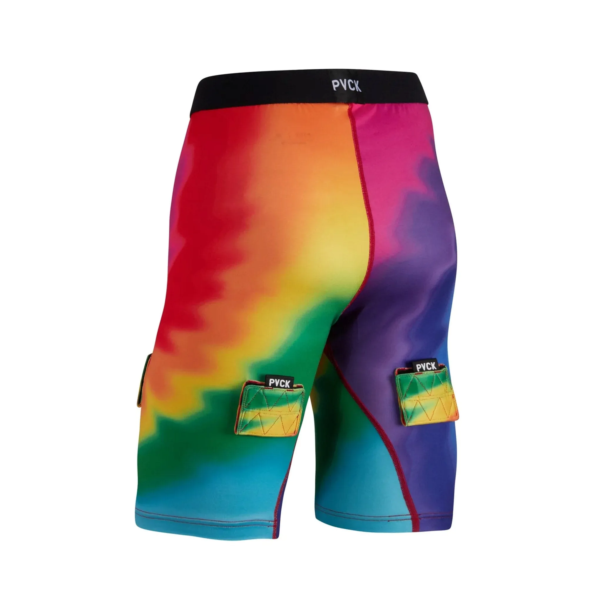 PVCK Womens Compression Jill Shorts - Tie Dye