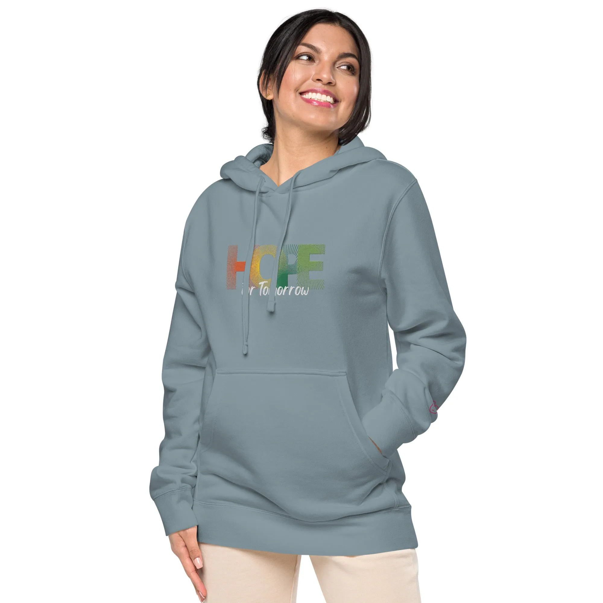 "Hope for Tomorrow" Unisex pigment-dyed hoodie