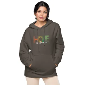 "Hope for Tomorrow" Unisex pigment-dyed hoodie