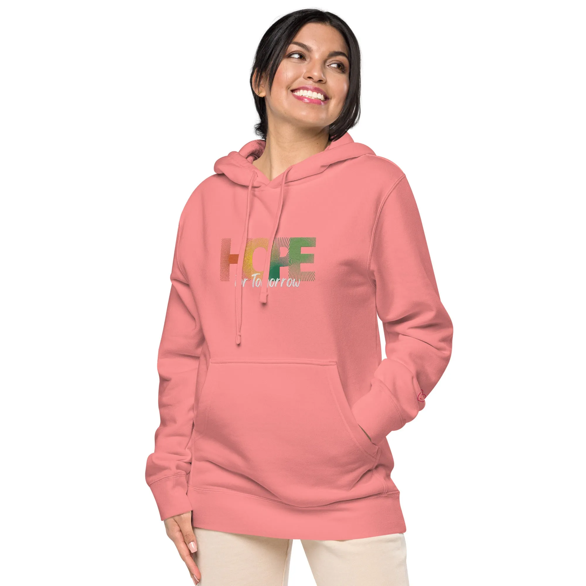 "Hope for Tomorrow" Unisex pigment-dyed hoodie