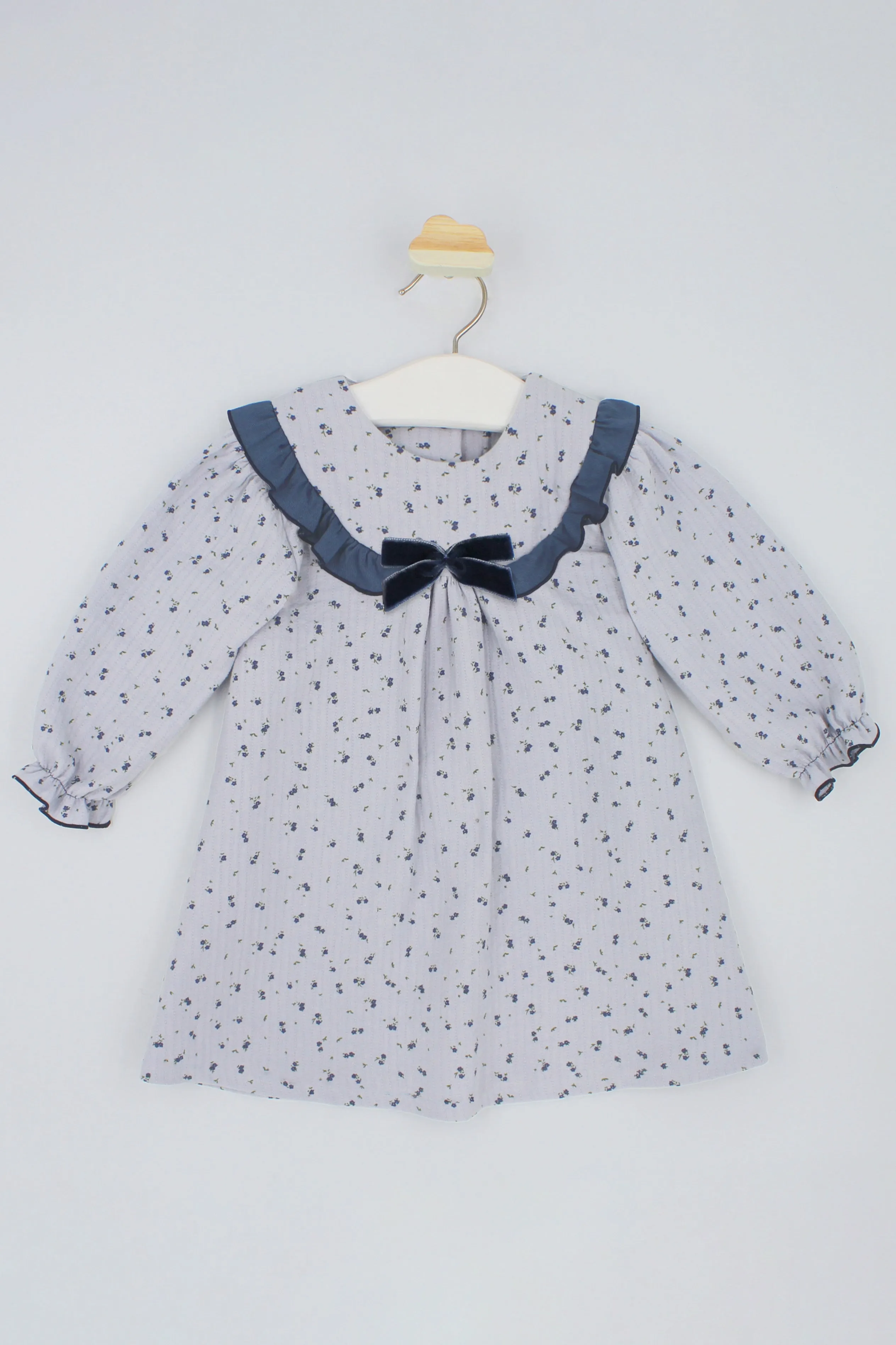 "Jasmine" Powder Blue Floral Dress