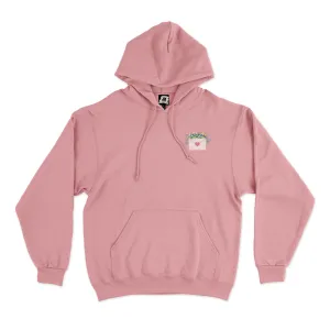 "Love at First Sight" Fleece Hoodie Light Pink